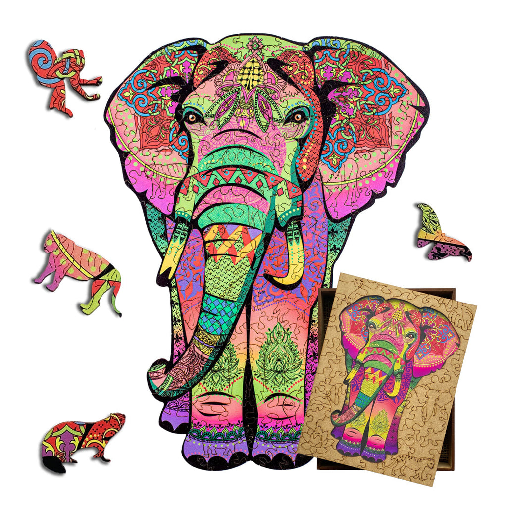 Wooden Jigsaw Puzzle Elephant (B2B)