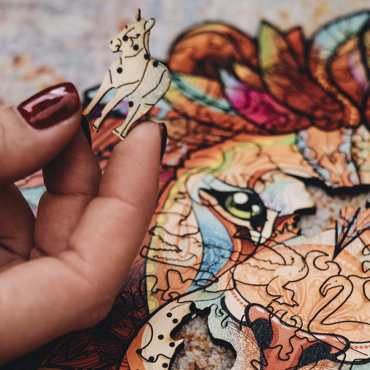 Wooden Jigsaw Puzzle Lion (B2B)