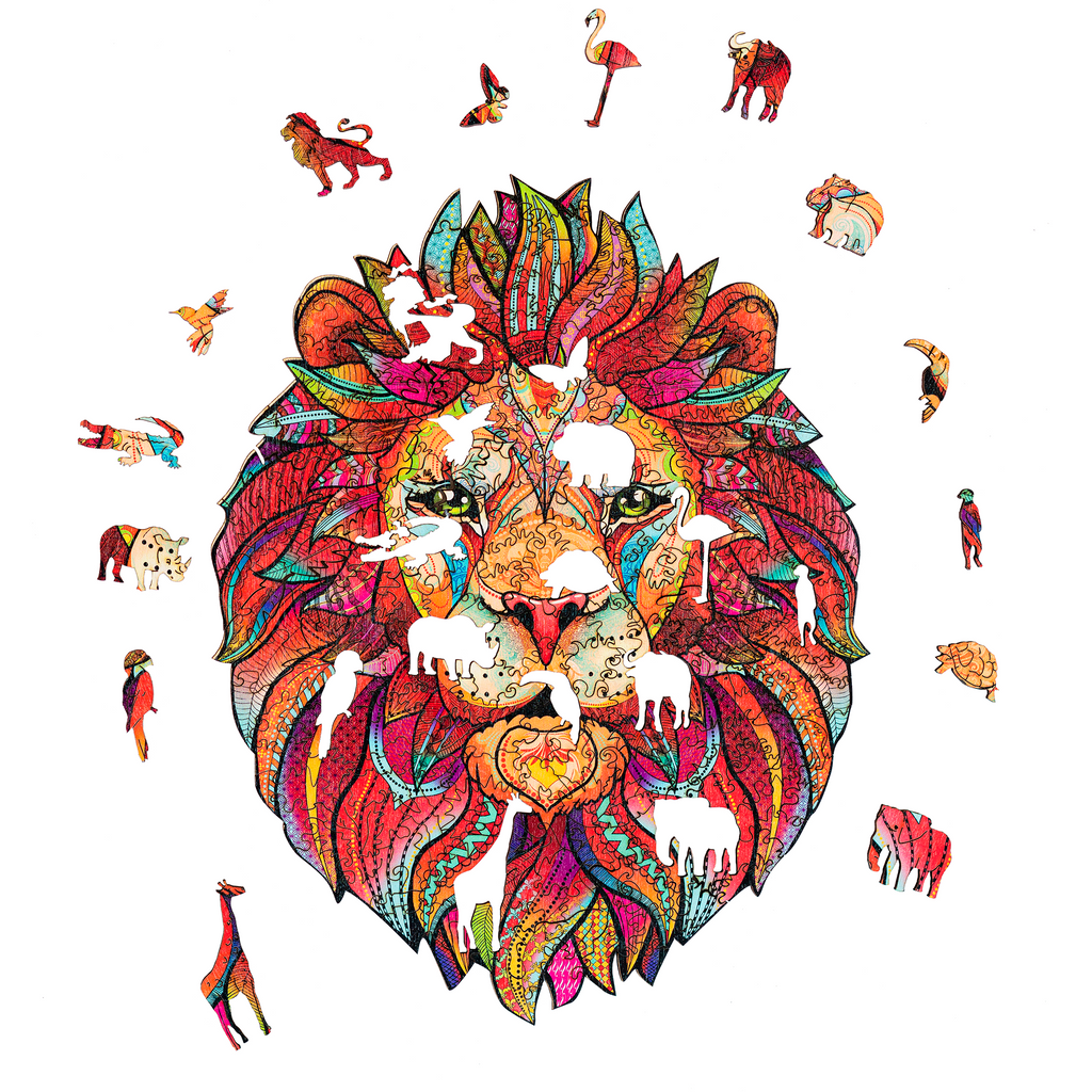 Wooden Jigsaw Puzzle Lion (B2B)
