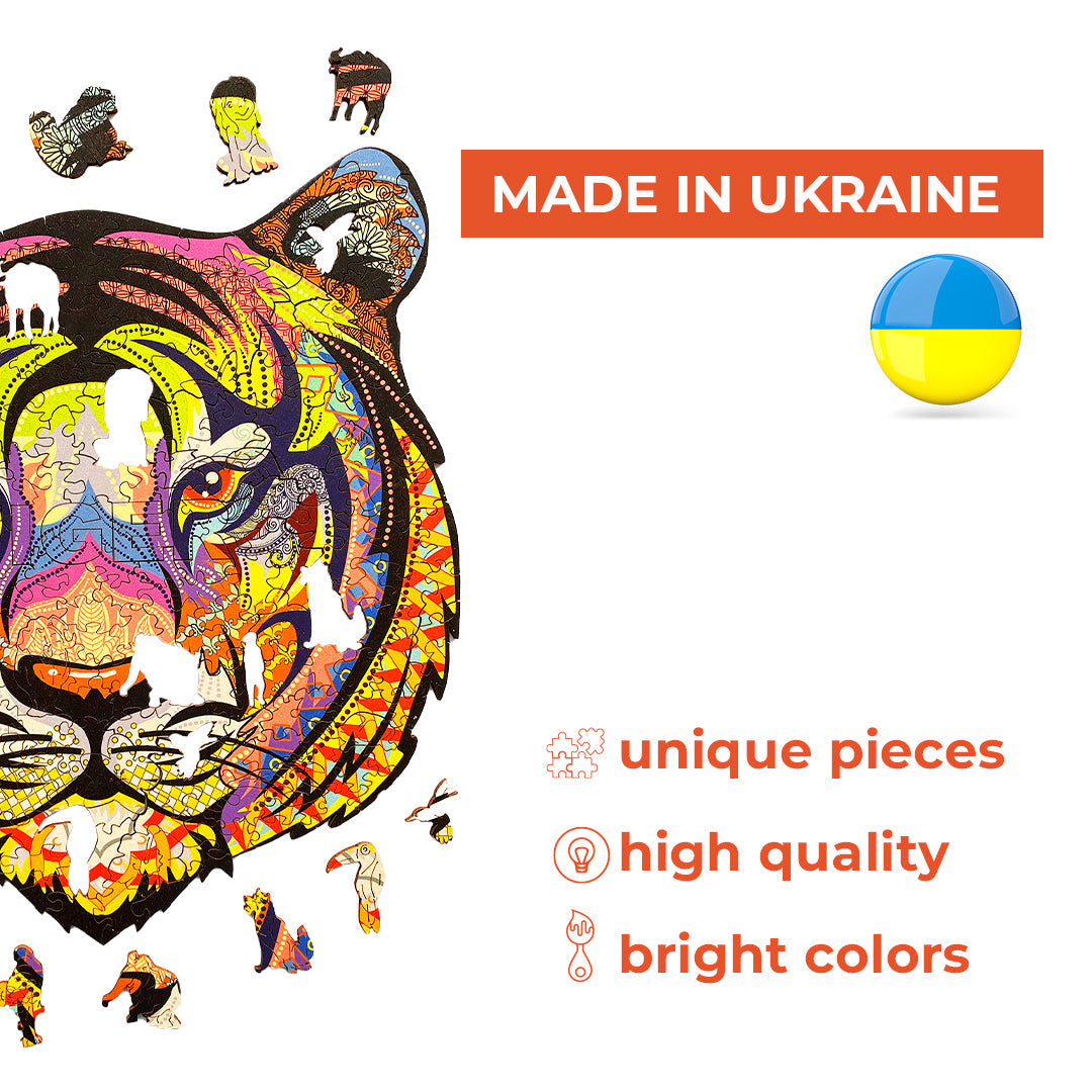 Wooden Jigsaw Puzzle Tiger (B2B)