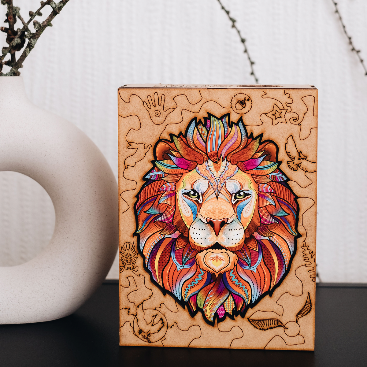 Wooden Jigsaw Puzzle Lion (B2B)