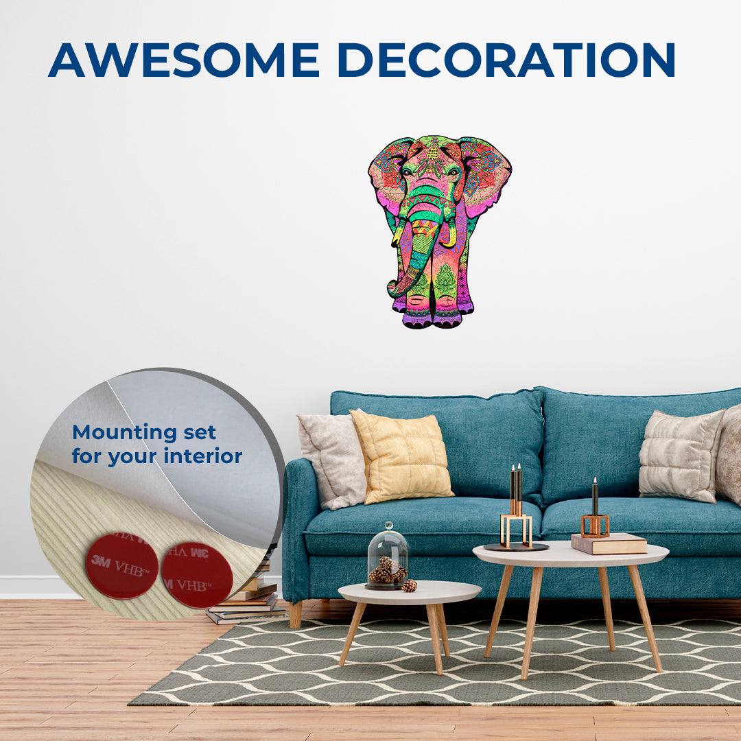 Wooden Jigsaw Puzzle Elephant (B2B)