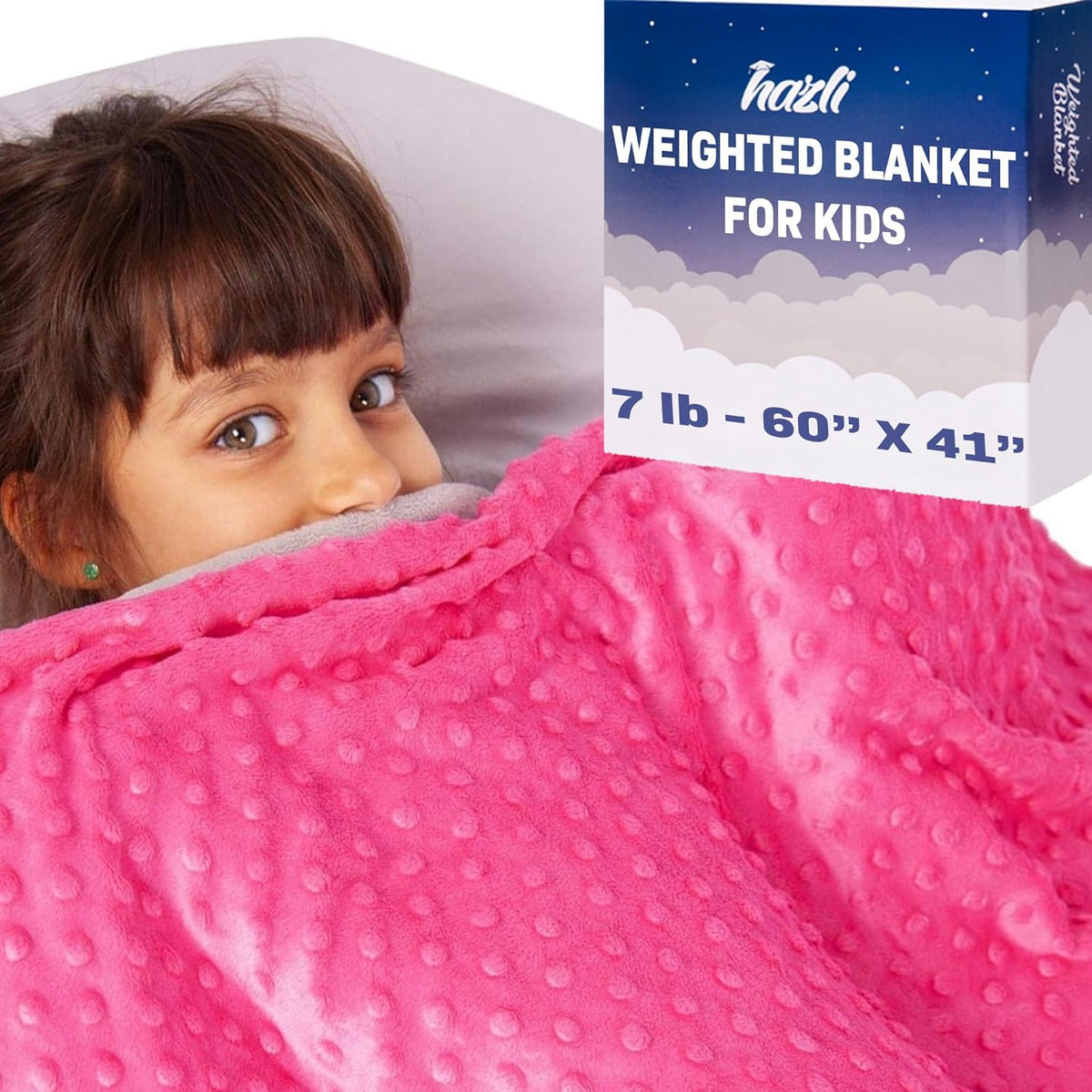 10 Lbs 48'' x 72'' Weighted Blanket for Kids with Removable Cover