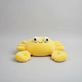 Kawaii Big Eyes Crab Plush Toy – Soft Stuffed Ocean Animal in Yellow, Pink & Blue (28–70cm)