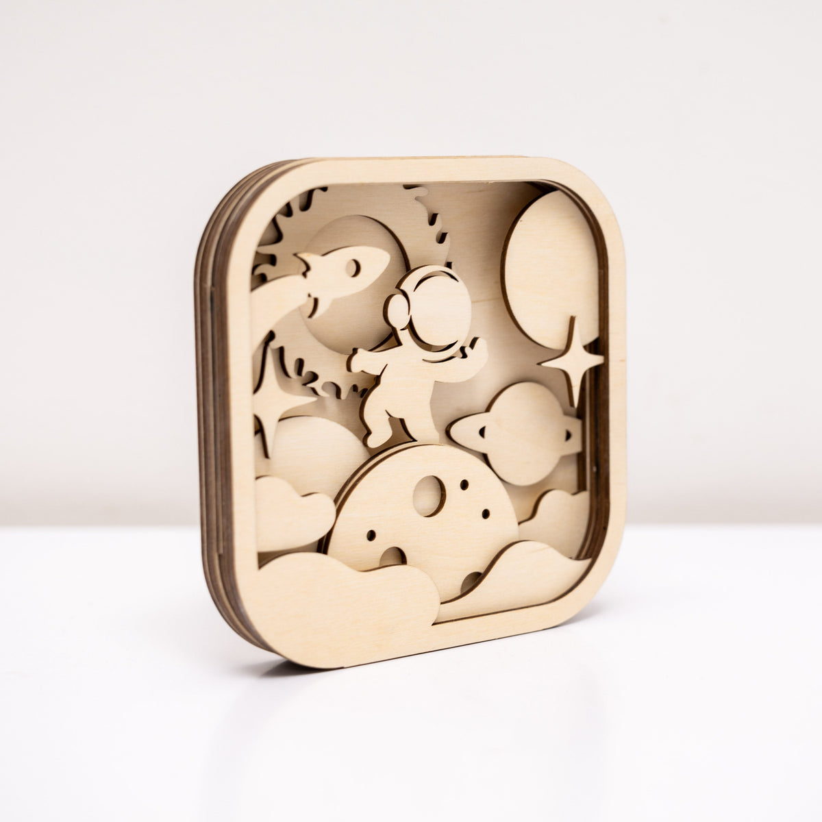 Wooden 3D DIY Painting Kit Space (B2B)