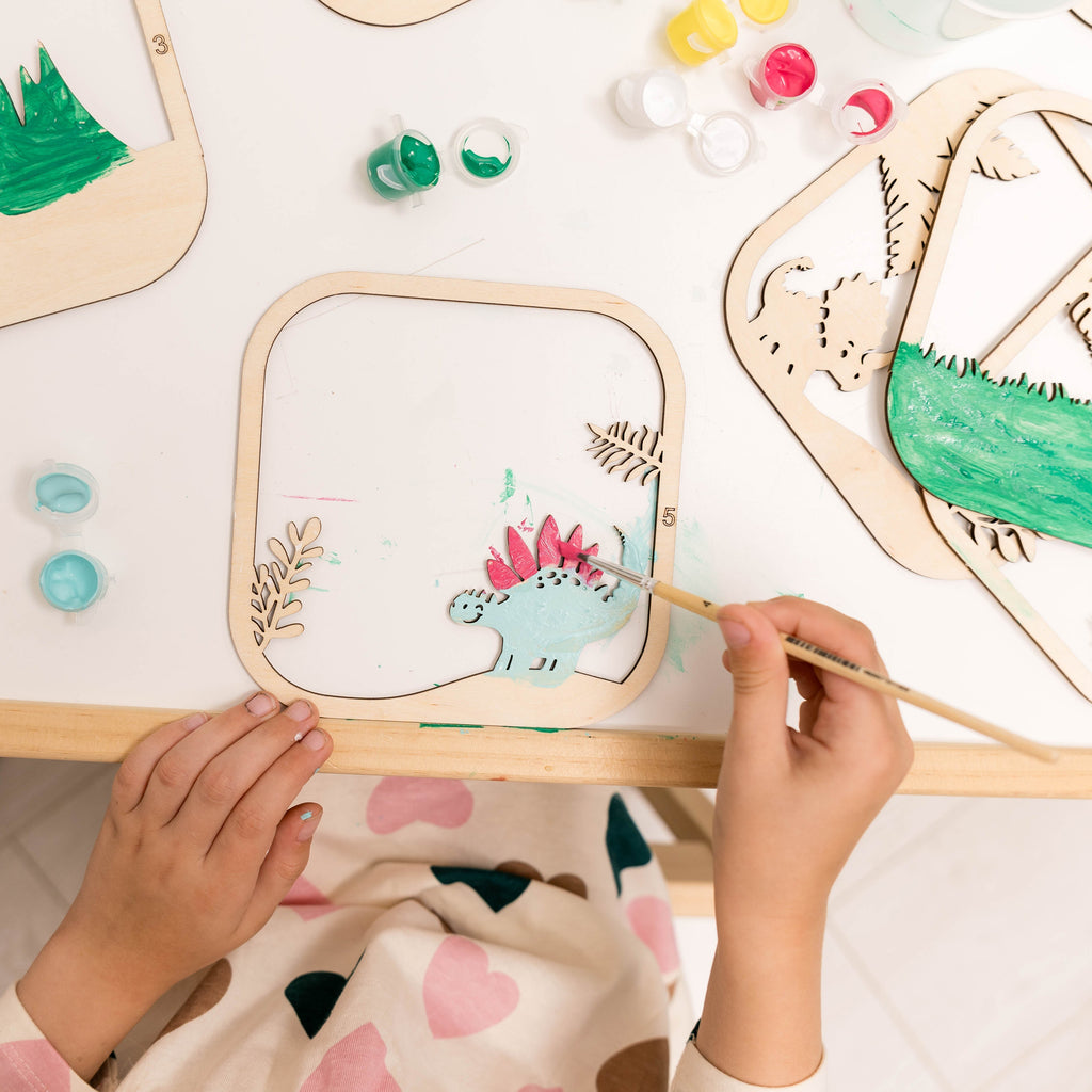 Wooden 3D DIY Painting Kit Dinosaur (B2B)