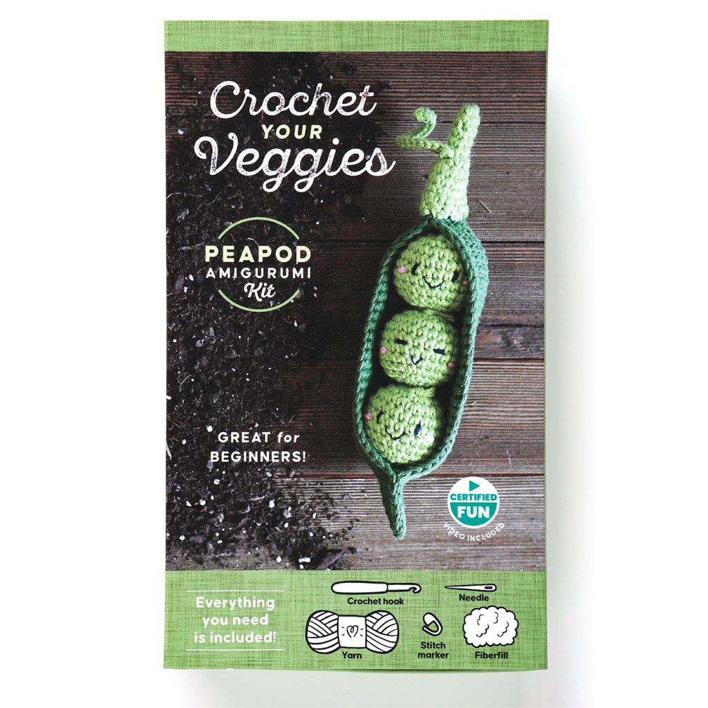 Crochet Your Veggies Amigurumi Kit Peapod