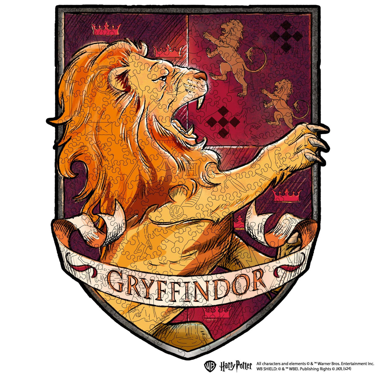 Wooden jigsaw puzzle Harry Potter Gryffindor™ Gameplay (B2B)