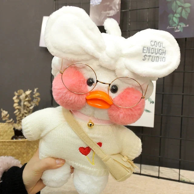 Lalafanfan Yellow Duck Plush Toy 30cm (11.8 Inches)