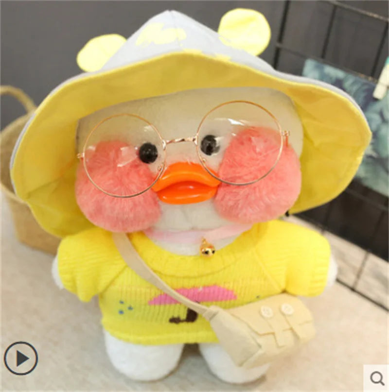 Lalafanfan Yellow Duck Plush Toy 30cm (11.8 Inches)