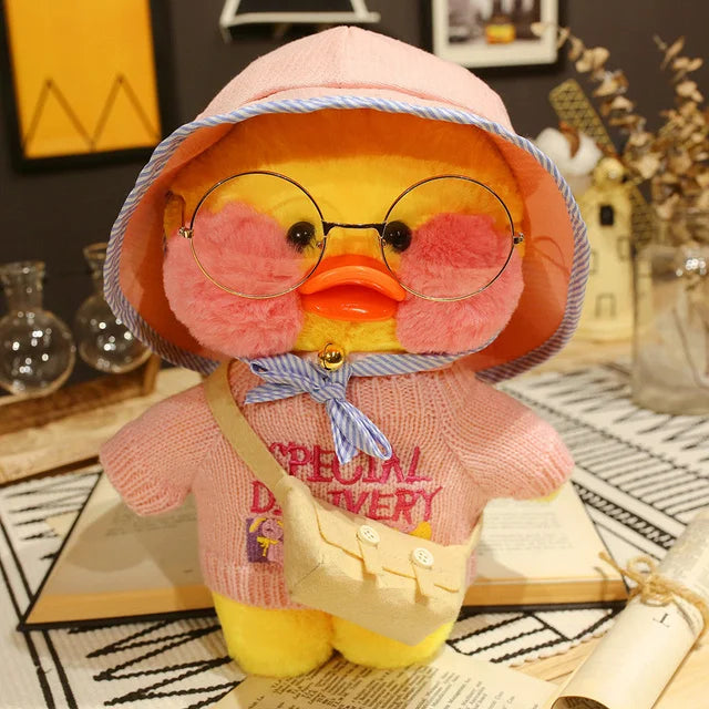 Lalafanfan Yellow Duck Plush Toy 30cm (11.8 Inches)