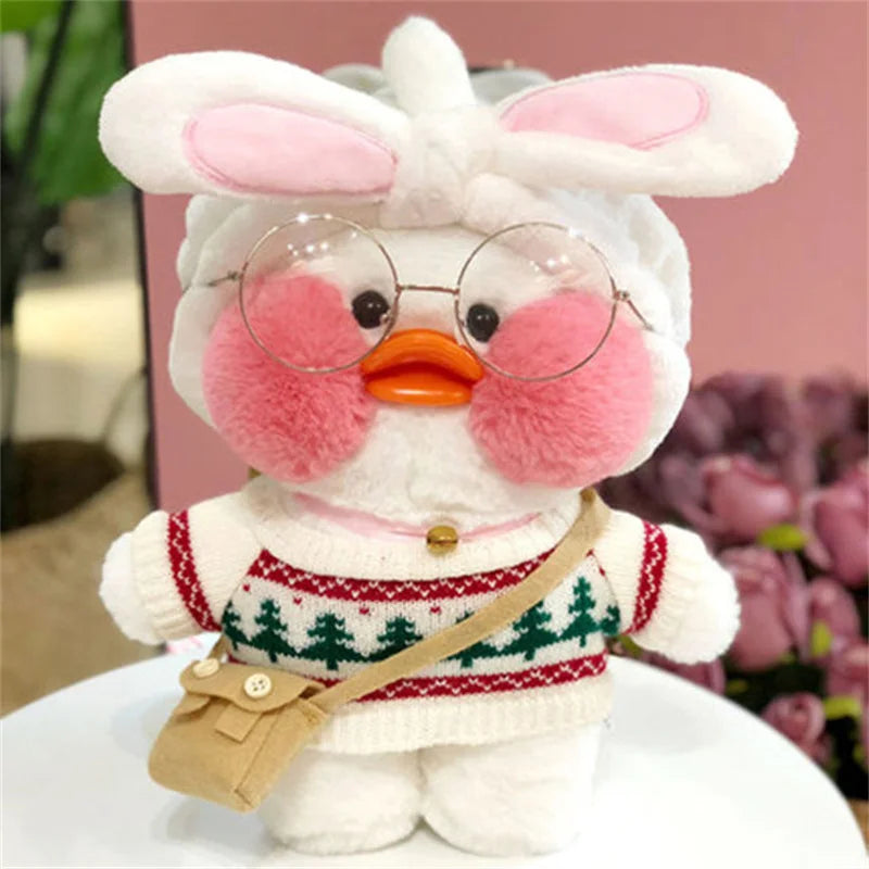 Lalafanfan Yellow Duck Plush Toy 30cm (11.8 Inches)