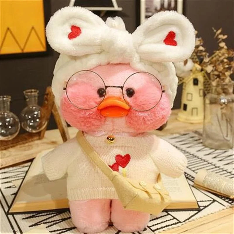 Lalafanfan Yellow Duck Plush Toy 30cm (11.8 Inches)