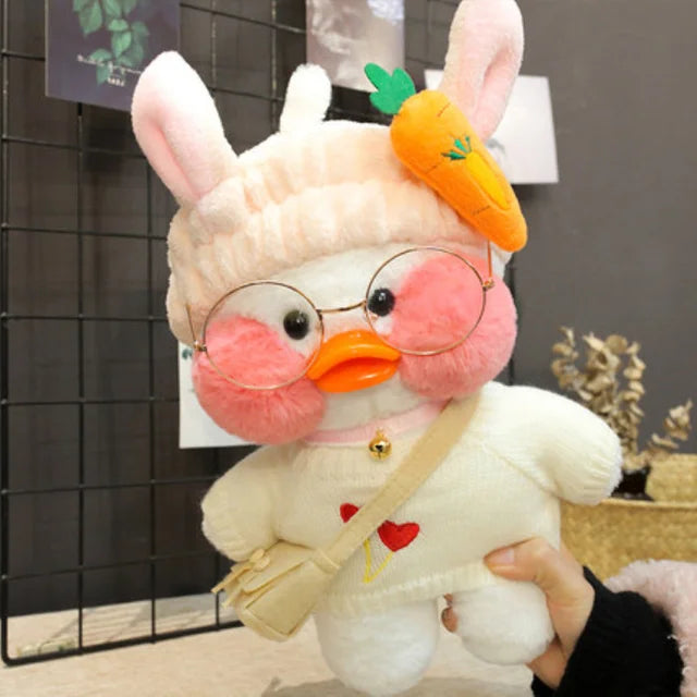Lalafanfan Yellow Duck Plush Toy 30cm (11.8 Inches)