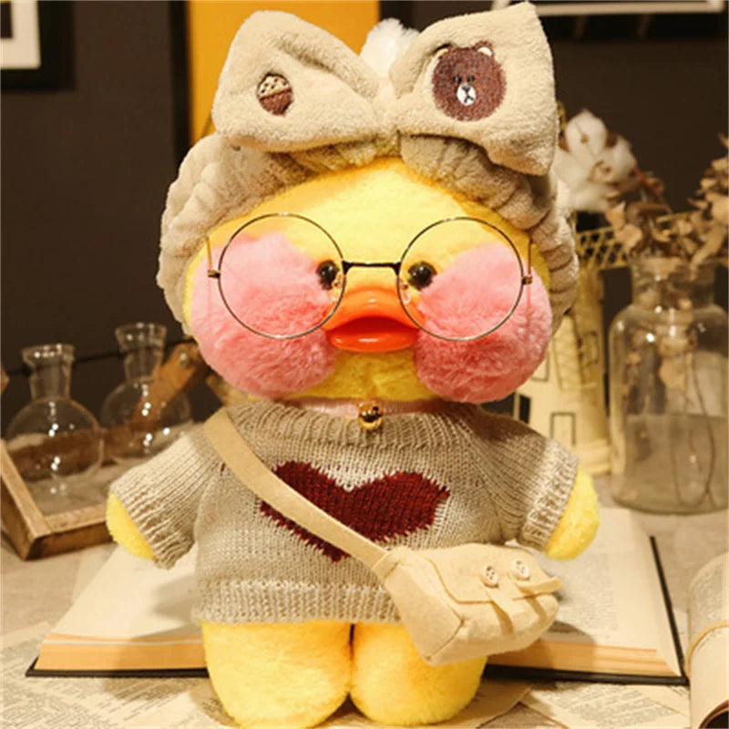 Lalafanfan Yellow Duck Plush Toy 30cm (11.8 Inches)
