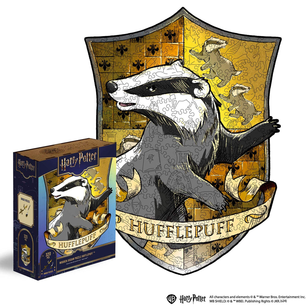 Wooden jigsaw puzzle Harry Potter Hufflepuff™ Gameplay (B2B)