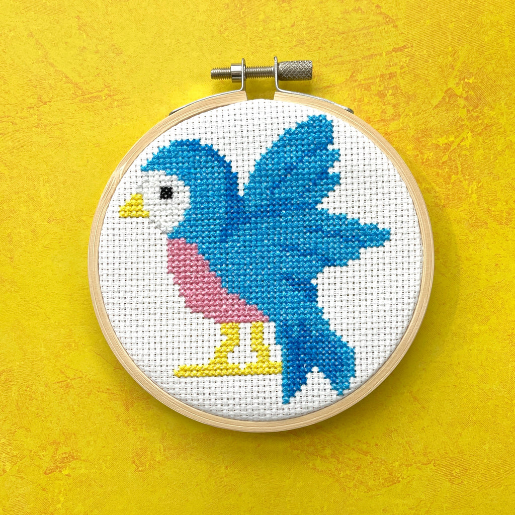 Bluebird by Mary Engelbreit Counted Cross Stitch DIY KIT