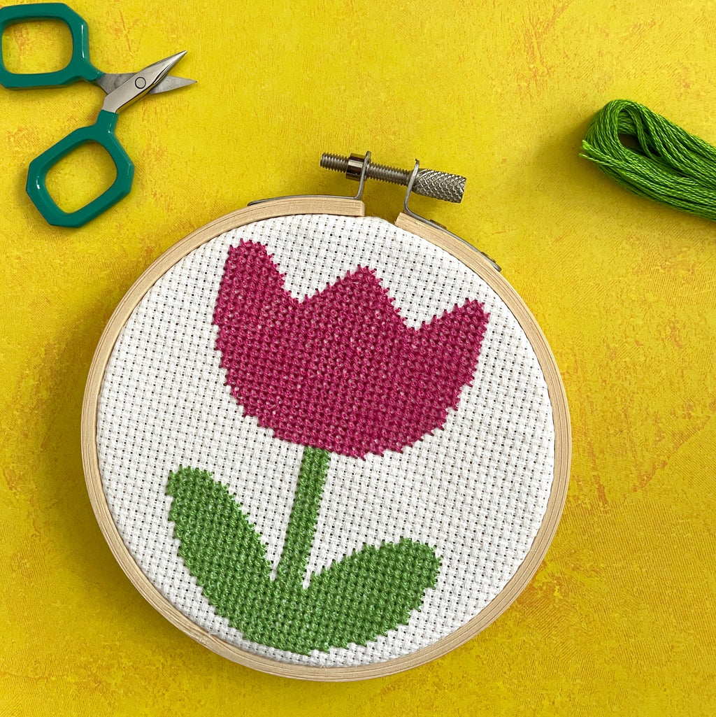 Tulip by Mary Engelbreit Counted Cross Stitch DIY KIT