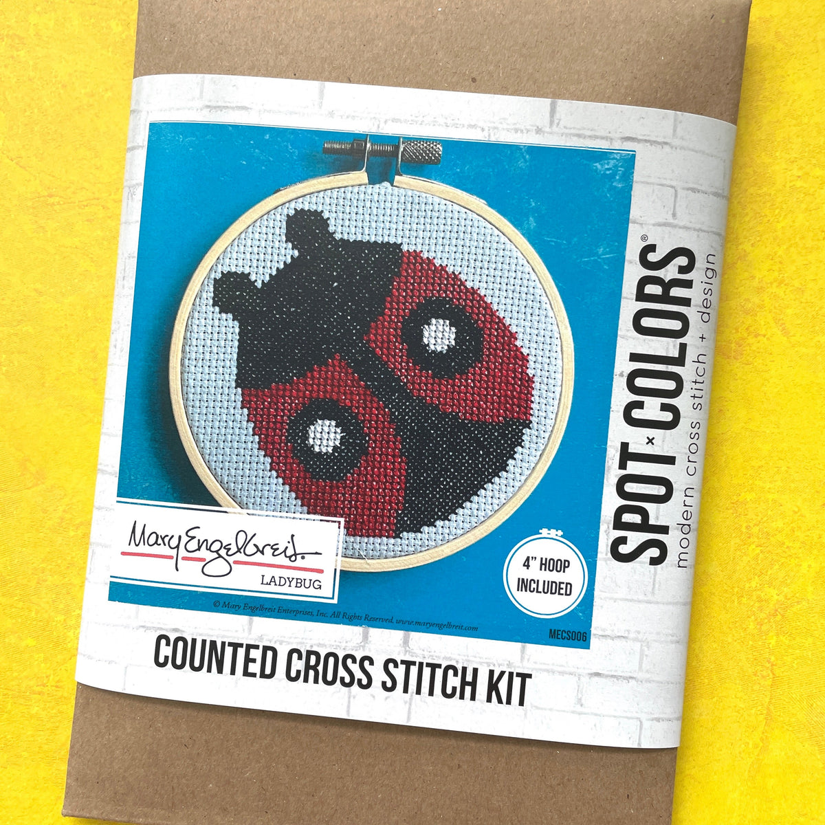 Ladybug by Mary Engelbreit Counted Cross Stitch DIY KIT