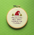 Christmas Holiday Counted Cross Stitch DIY Kit Beginner