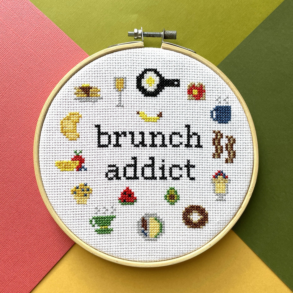 Brunch Addict Counted Cross Stitch Kit