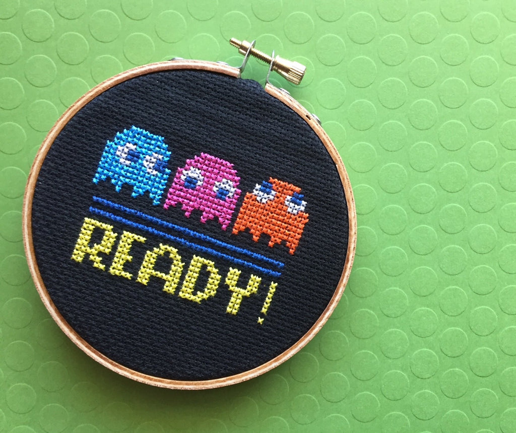 READY! Game Counted Cross Stitch DIY KIT Beginner