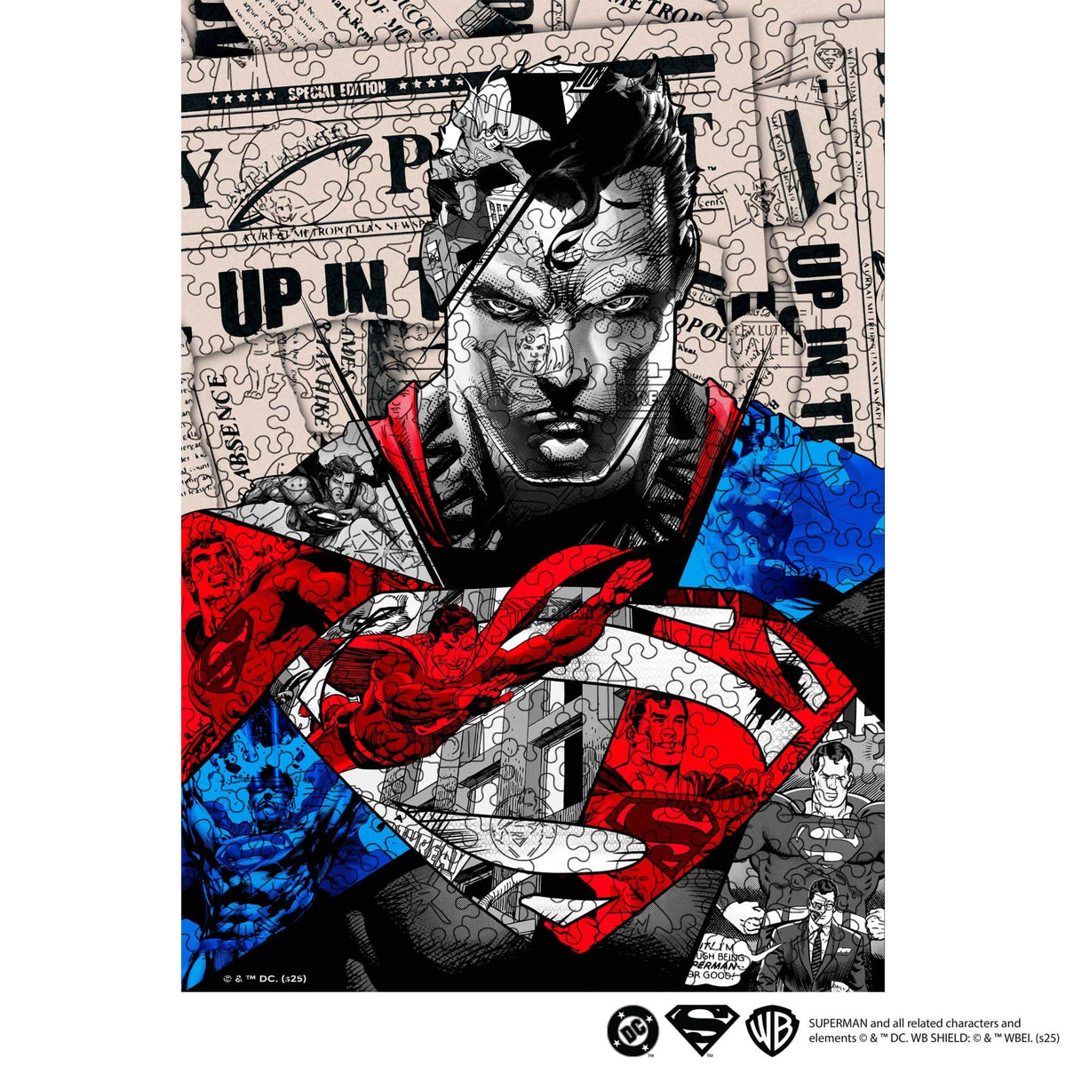 Wooden jigsaw puzzle DC Superman™ – Heroic Legacy (B2B)