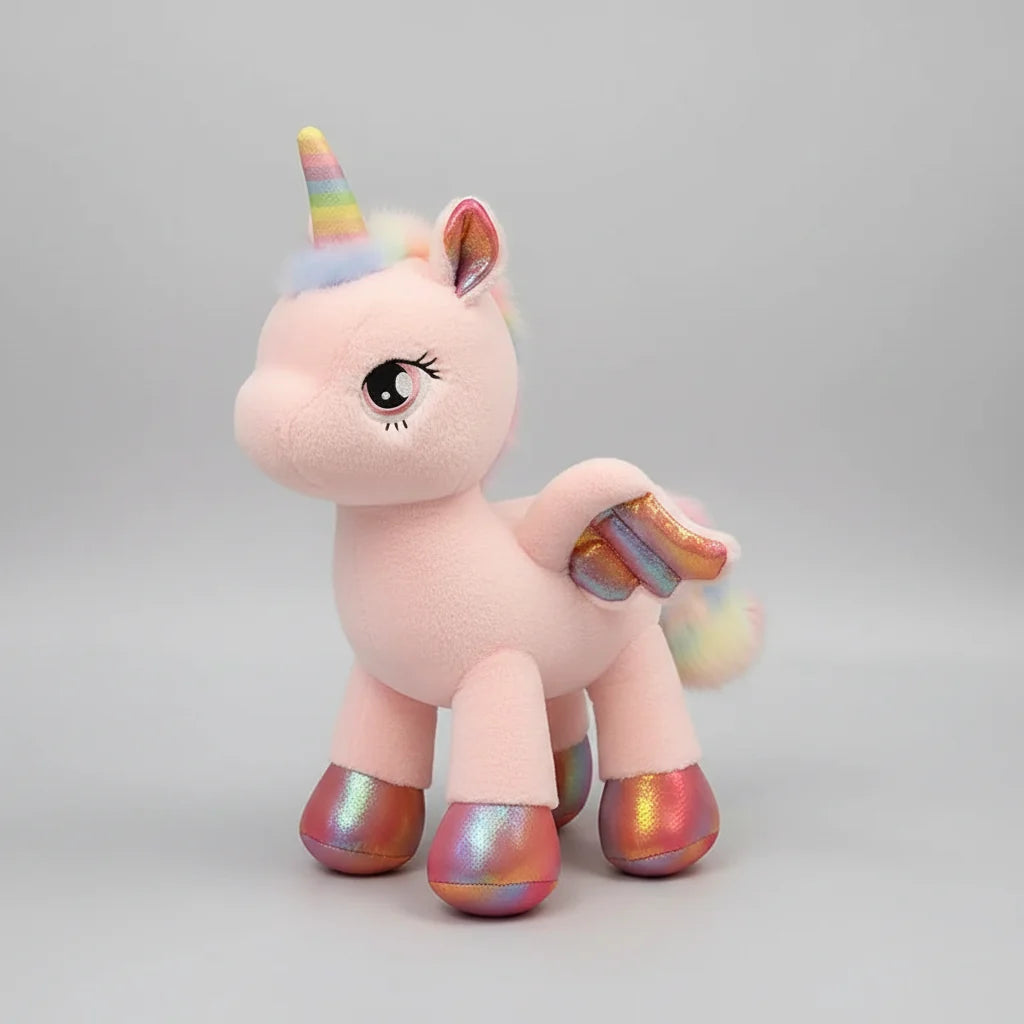 Rainbow Pegasus Unicorn Plush Toy – Magical Winged Pony Stuffed Animal