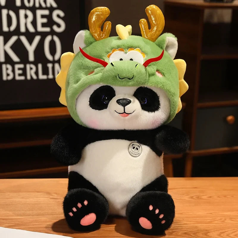 Kawaii Green Jointed Bear Panda Plush Toy