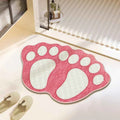 Cute Bear Claw Bathroom Carpet Absorbent Non Slip Foot Mat