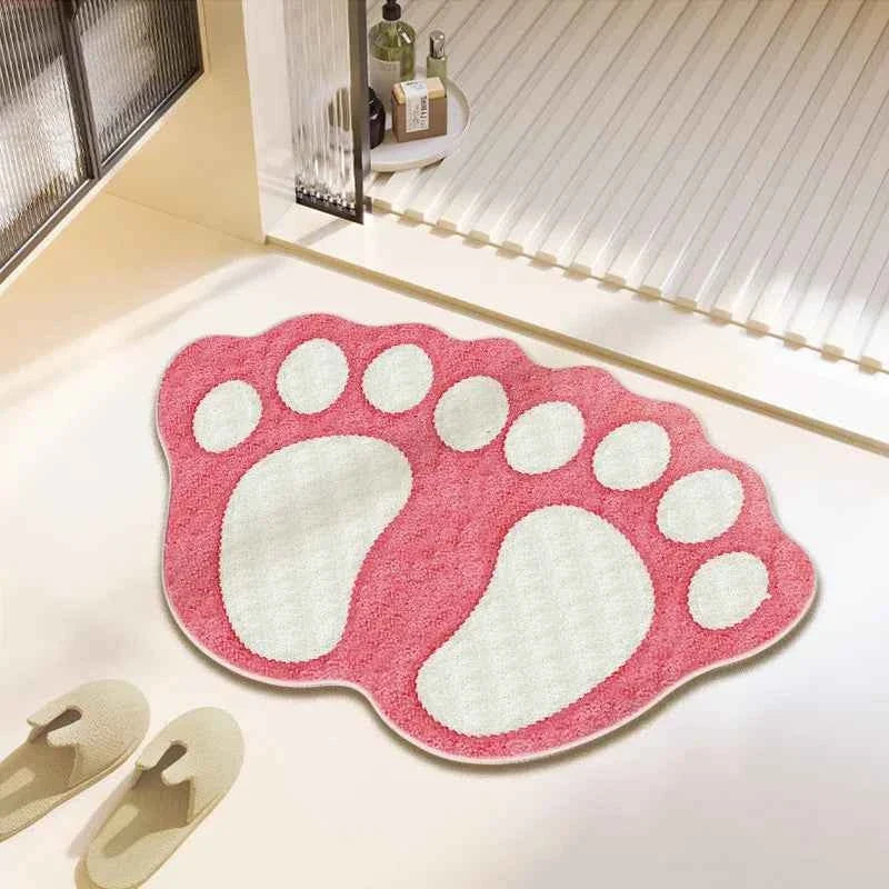 Cute Bear Claw Bathroom Carpet Absorbent Non Slip Foot Mat