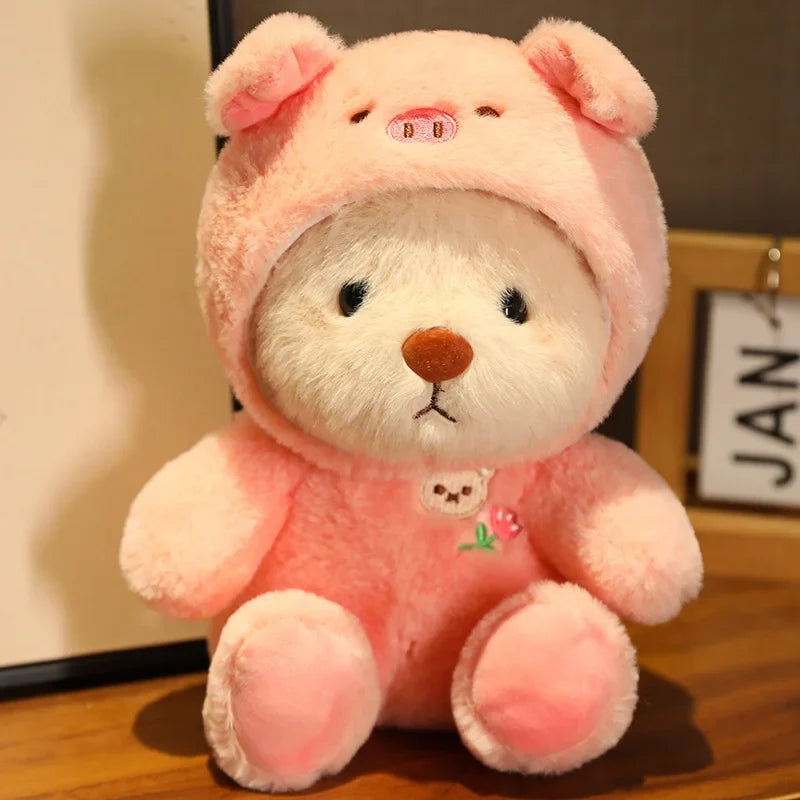 Kawaii Green Jointed Bear Panda Plush Toy