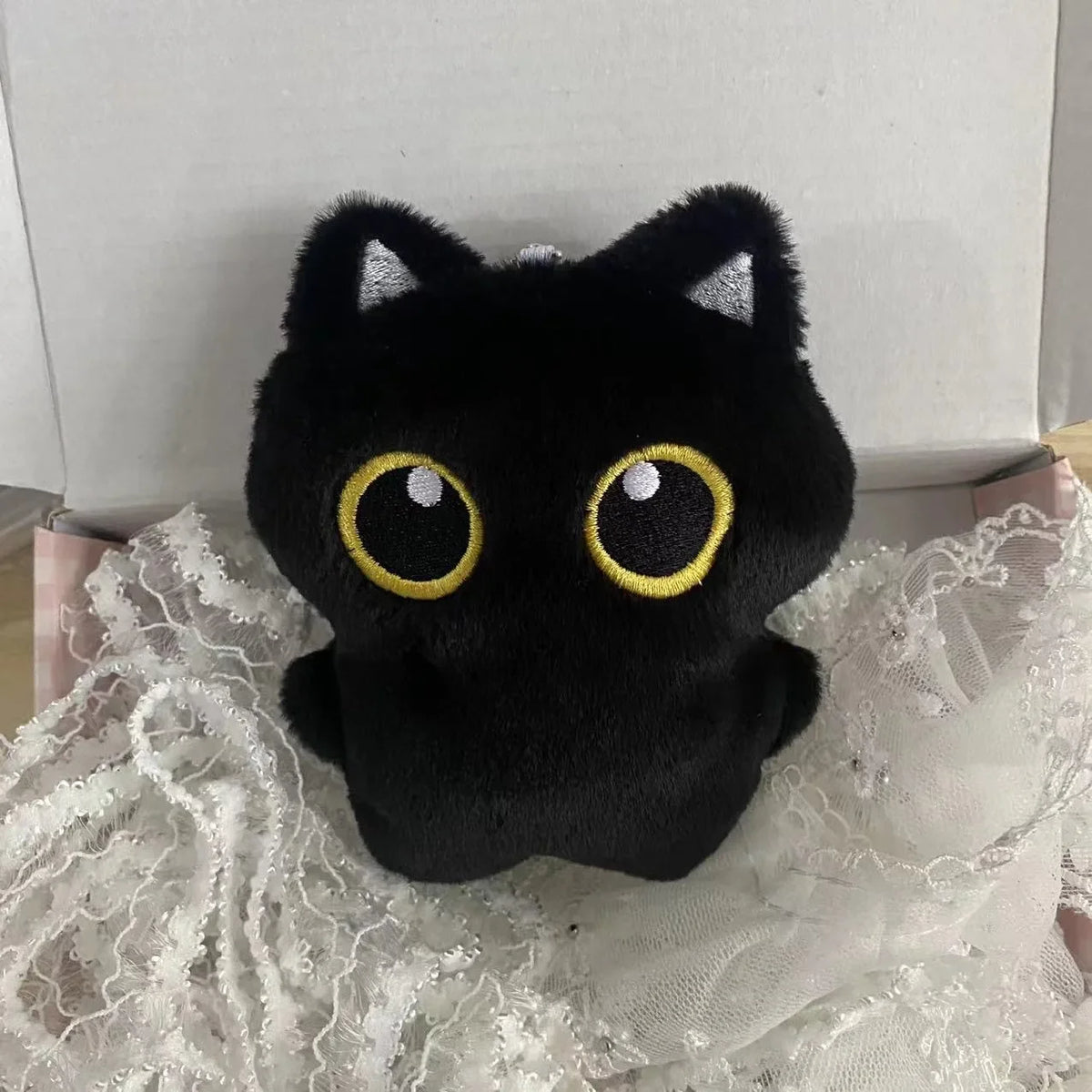 Black Cat Plush Toy Pendant 10cm (3.9 Inches)