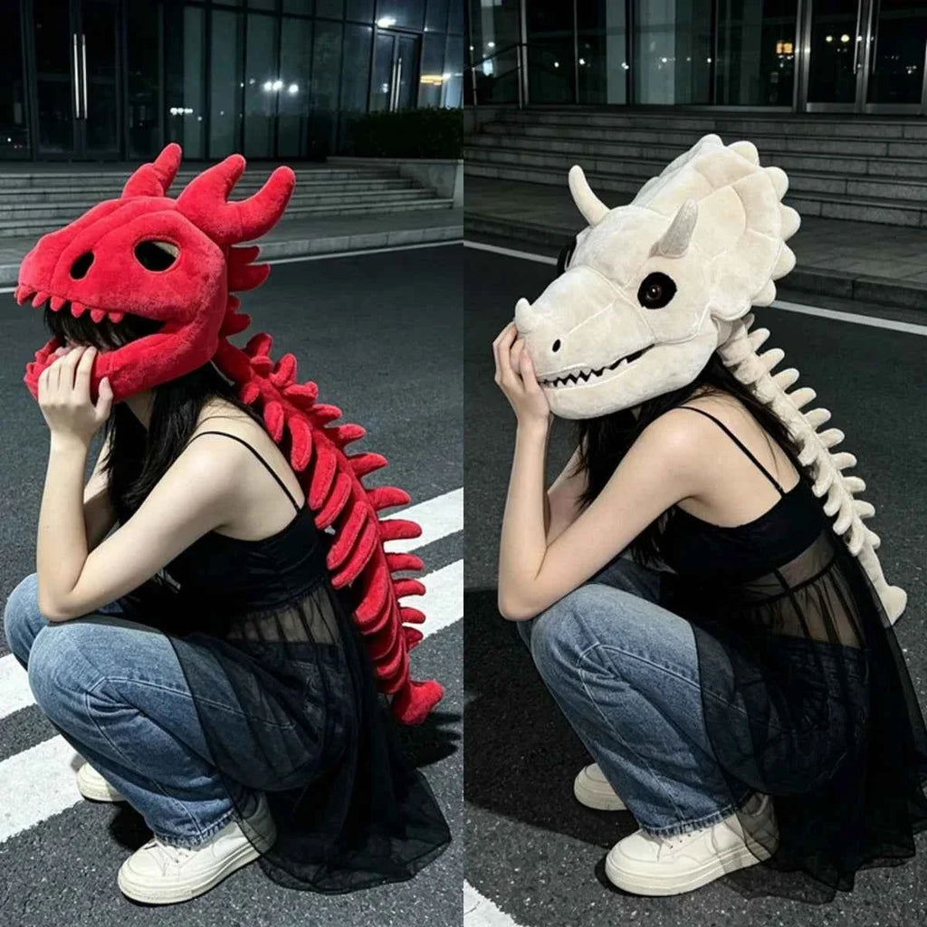 Skeleton Dinosaur Plush Toy – Giant Funny Dinosaur Stuffed Animal Pillow