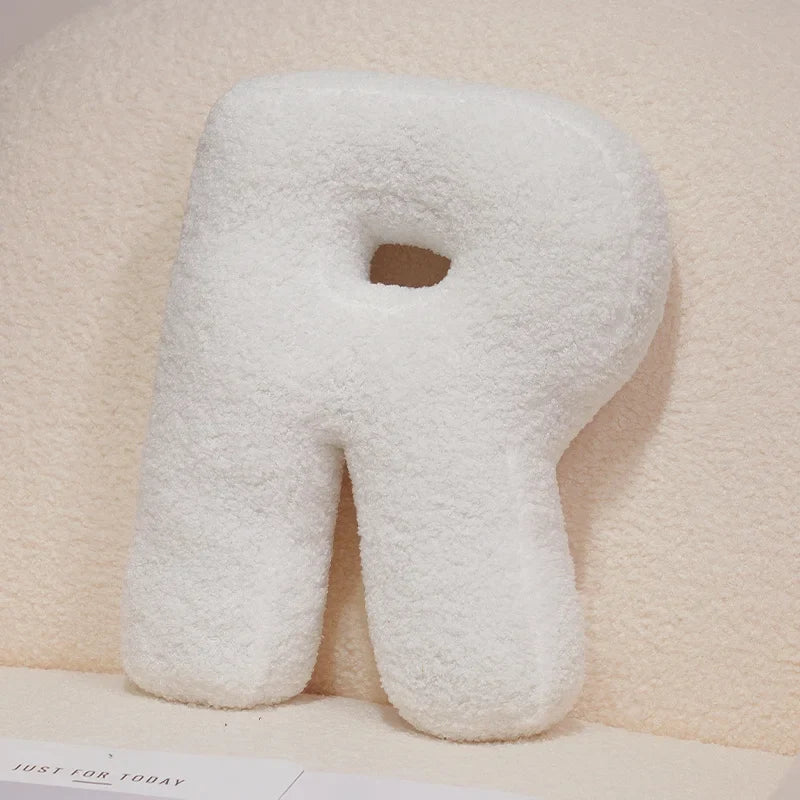 Kawaii English Letter Plush Pillow – Soft Stuffed Alphabet Sofa Cushion & Kids Learning Toy (A–Z + Heart)
