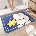 Cute Rabbit Carpet Bathtub Carpet Non-Slip Absorbent Mat