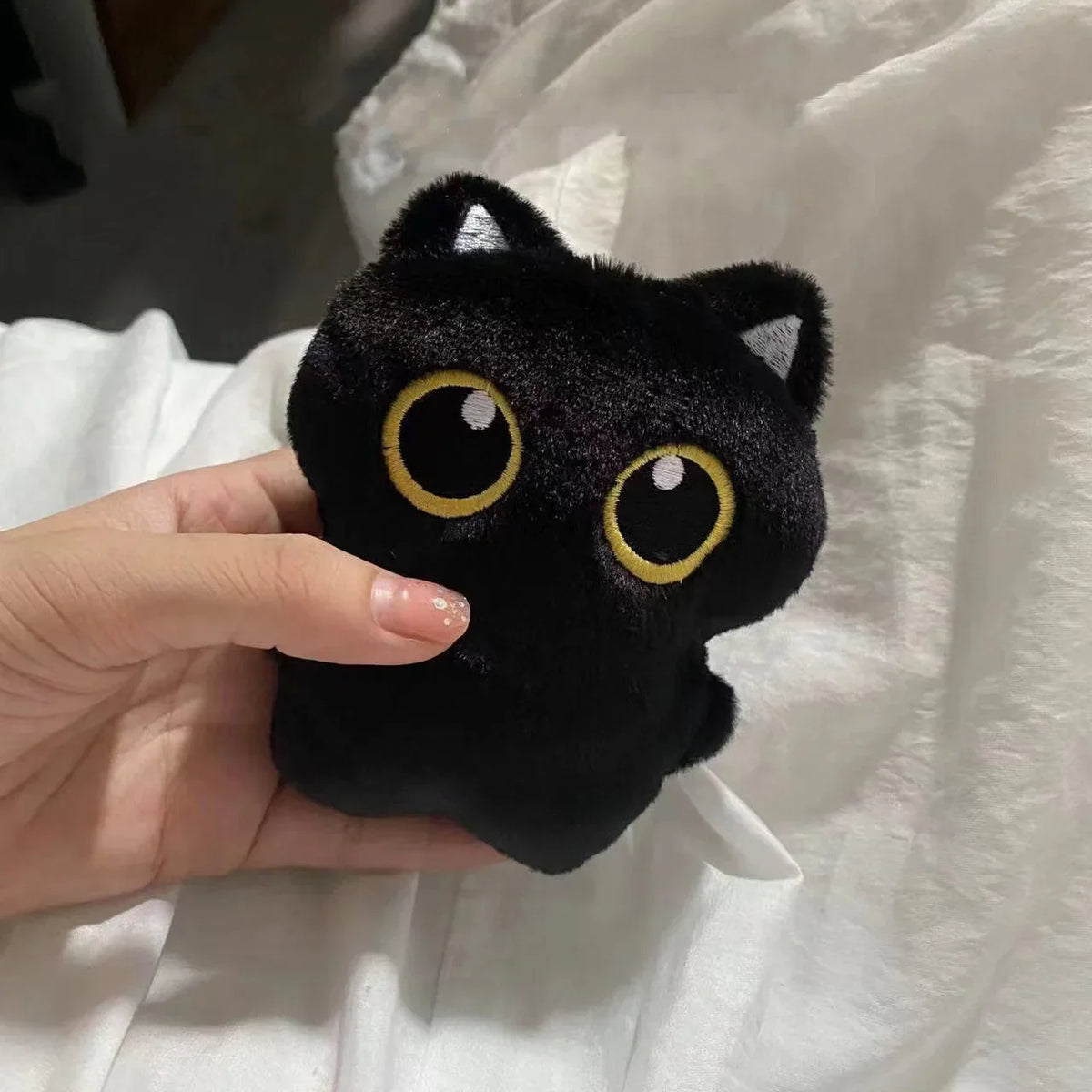 Black Cat Plush Toy Pendant 10cm (3.9 Inches)