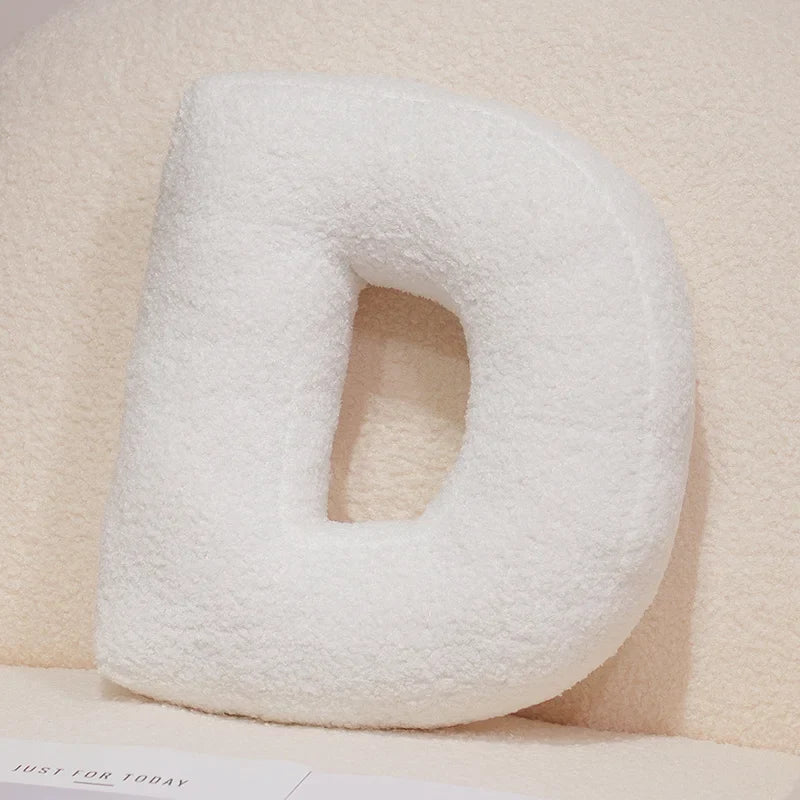 Kawaii English Letter Plush Pillow – Soft Stuffed Alphabet Sofa Cushion & Kids Learning Toy (A–Z + Heart)