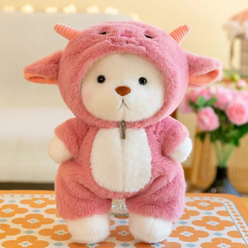 Kawaii Green Jointed Bear Panda Plush Toy