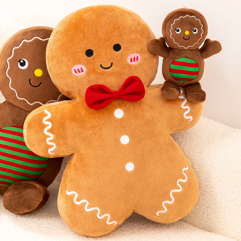 Gingerbread Man Plush Toy Cushion