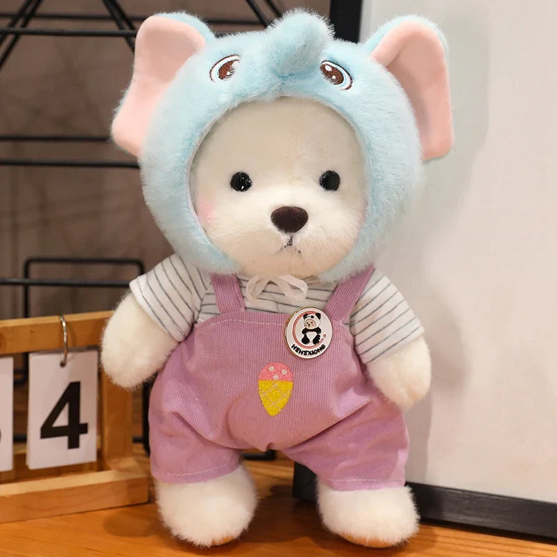 Kawaii Green Jointed Bear Panda Plush Toy