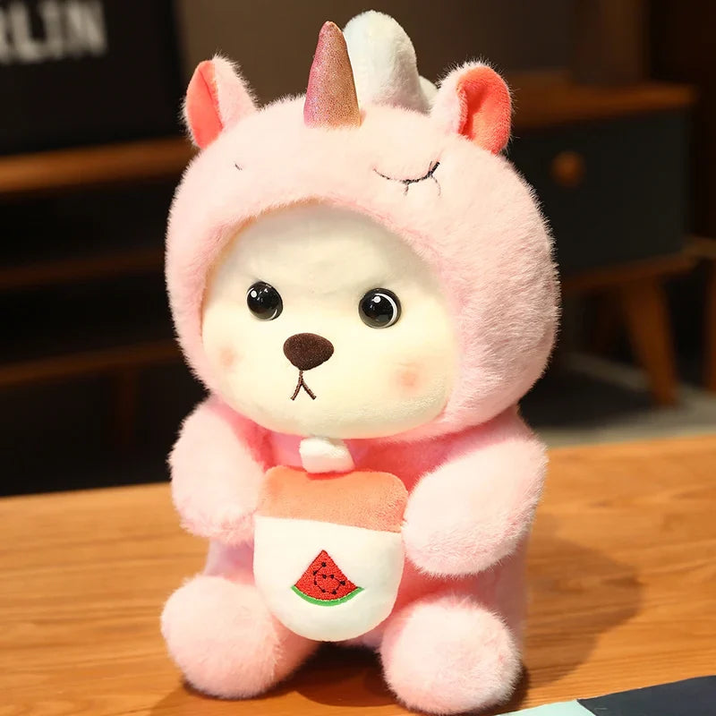 Kawaii Green Jointed Bear Panda Plush Toy