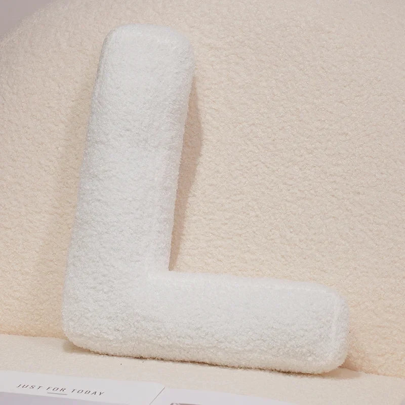 Kawaii English Letter Plush Pillow – Soft Stuffed Alphabet Sofa Cushion & Kids Learning Toy (A–Z + Heart)