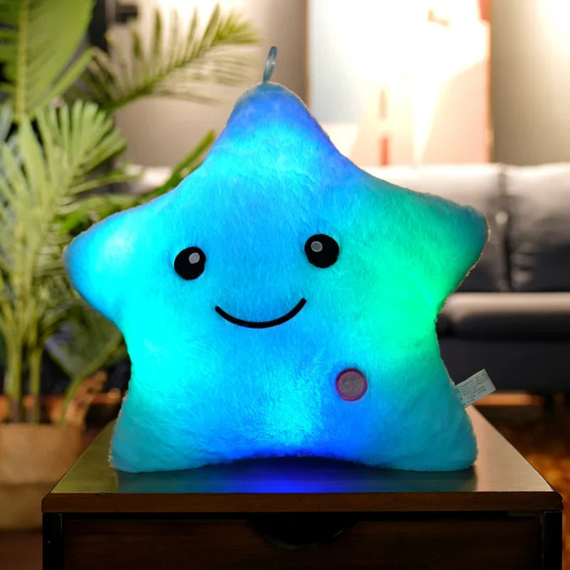 Luminous Star Plush Pillow 24x22cm (9.4x8.7 Inches) LED Light