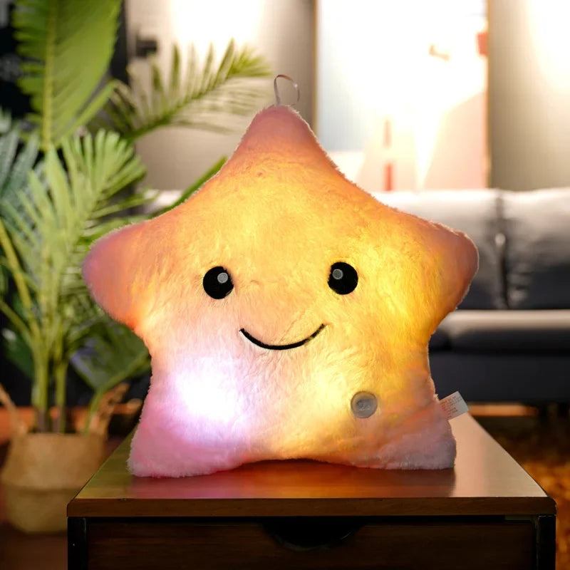Luminous Star Plush Pillow 24x22cm (9.4x8.7 Inches) LED Light