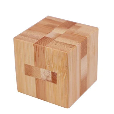Wooden Kong Ming Lu Ban Lock – Montessori 3D IQ Puzzle for Kids and Adults