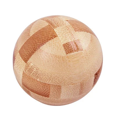 Wooden Kong Ming Lu Ban Lock – Montessori 3D IQ Puzzle for Kids and Adults