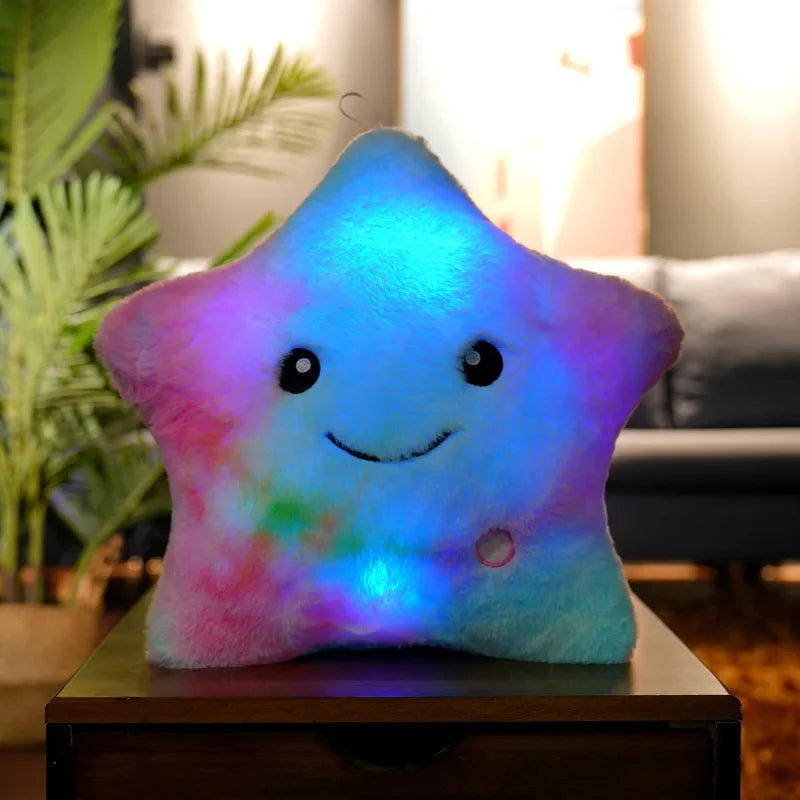 Luminous Star Plush Pillow 24x22cm (9.4x8.7 Inches) LED Light