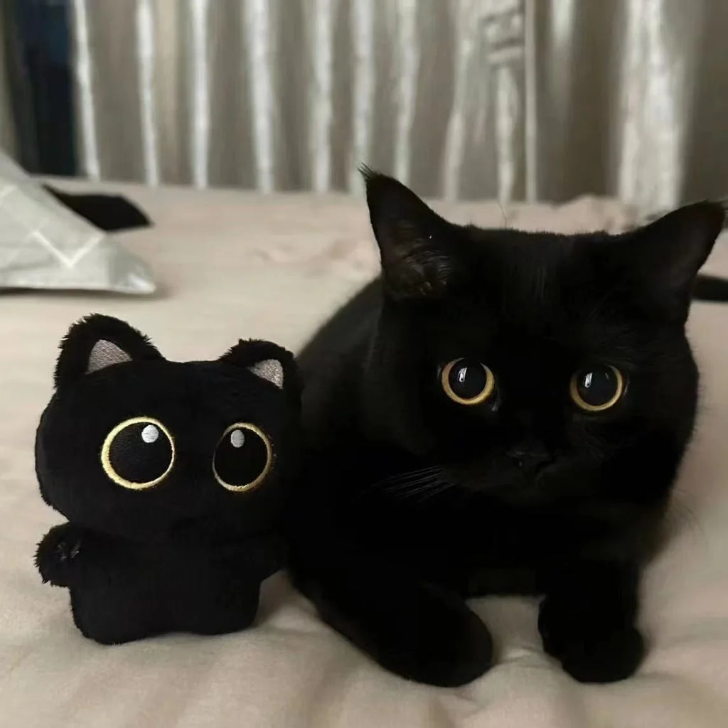 Black Cat Plush Toy Pendant 10cm (3.9 Inches)