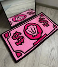 VIKAMA Cartoon Dollar Imitation Cashmere Wash Back Rug Moisture-Proof Foldable Bathroom Floor Mat Bedroom Carpet Home Decoration